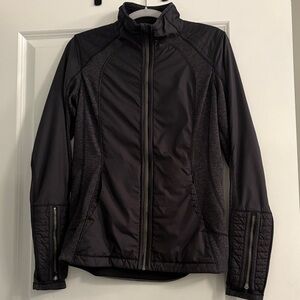 Lululemon Heather Grey & Black Athletic Jacket